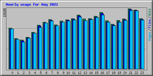 Hourly usage for May 2021